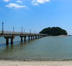 竹島にかかる橋